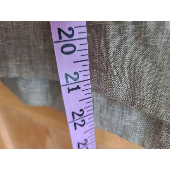 Foxcroft 100% Linen Green Mini Skirt Pockets LARGE Minimalist Capsule Wardrobe L - Picture 7 of 10